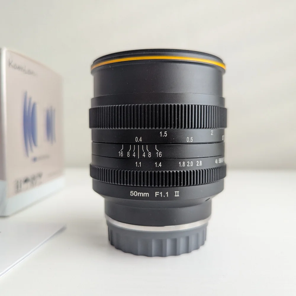 KamLan 50mm F1.1 II Lens w/ Manual Focus - Canon Mirrorless M EF-M